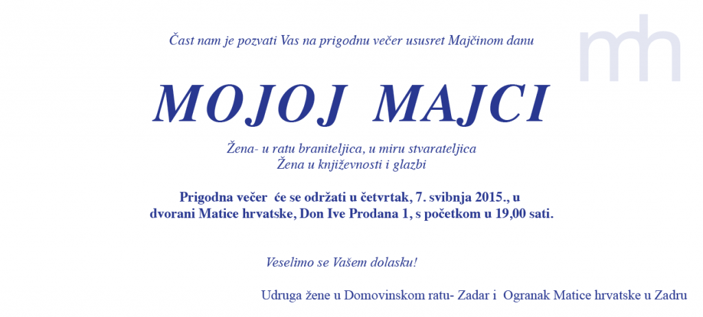 mojoj majci poz