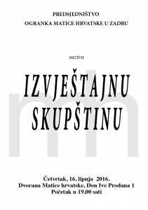 izvještajna skupština plakat