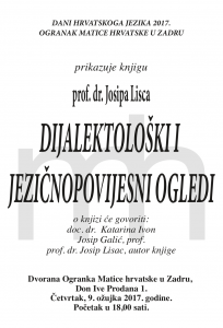 Dijalektološki ogledi plakat